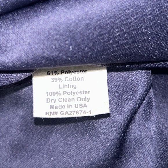 RARE Anthro Eva Franco Abigail Metallic Silver Polka Dot Tie Waist Bow Dress - 2 - Picture 14 of 15